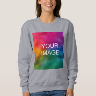 Köp online Ladda upp foto till Modern grå Dam T Shirt