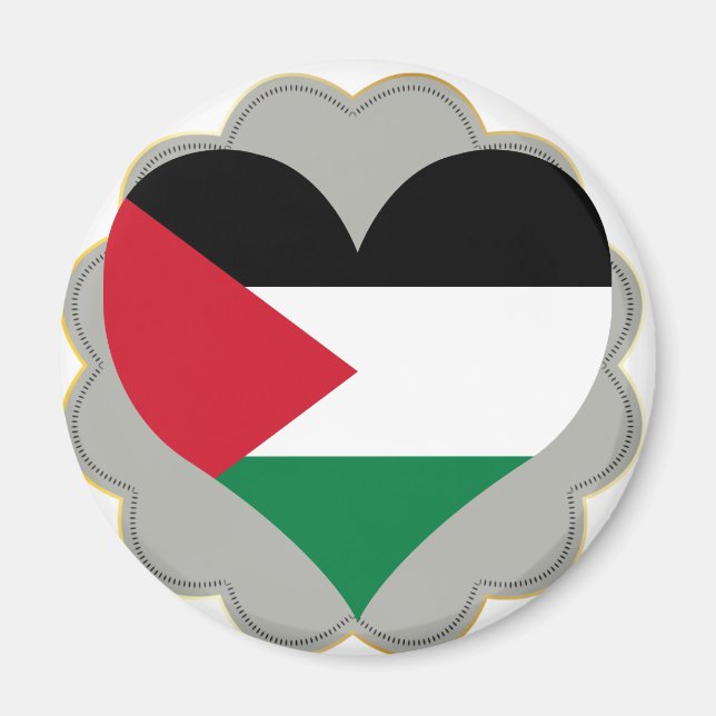 Köp Palestina Flagga Magnet (Framsidan)