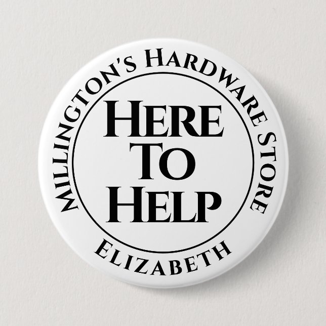 Köp personal här för att få hjälp-knappmärke knapp (Framsida)