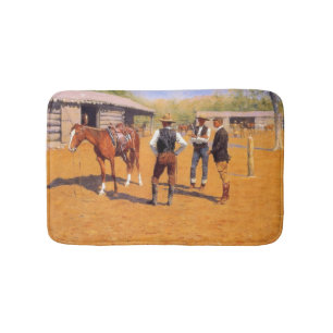 Köp polo Ponies i den amerikanska Vilda western Badrumsmatta