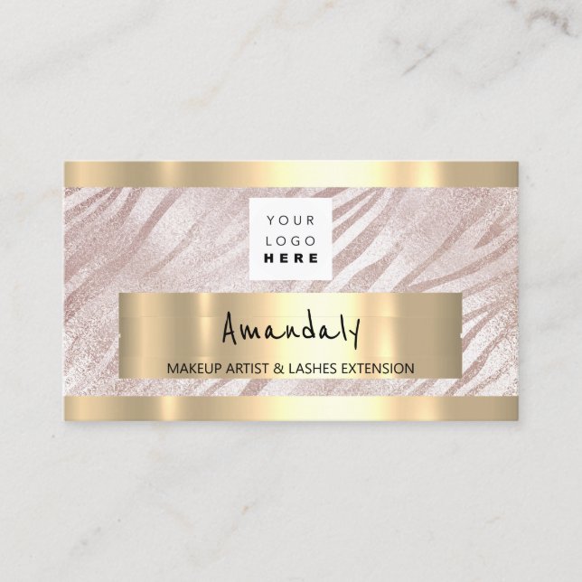 Köp QR CODE-Logotyp, Ljus rosa Visitkort (Framsida)