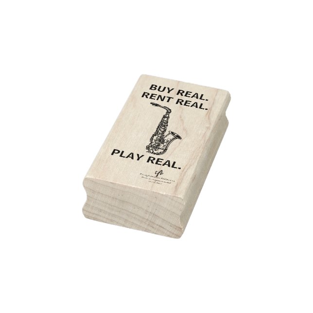 Köp Real Alto Sax Musical Instrument Tech Stämpel (Stämpel)