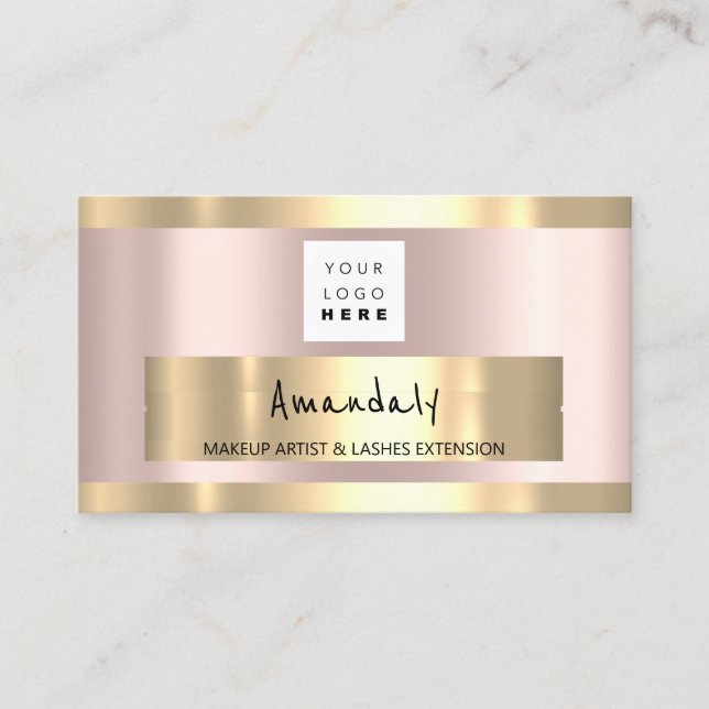 Köp Rosa av QR CODE-Logotyp Visitkort (Framsida)