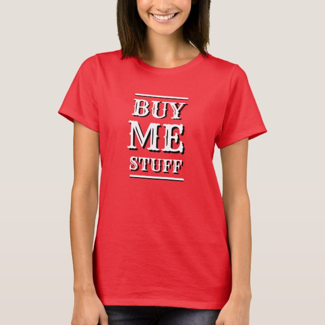 KÖP SAKER T-Shirt, Novelty T Shirt (Framsida)