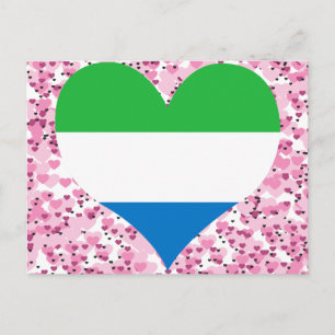 Köp Sierra Leone Flagga Vykort