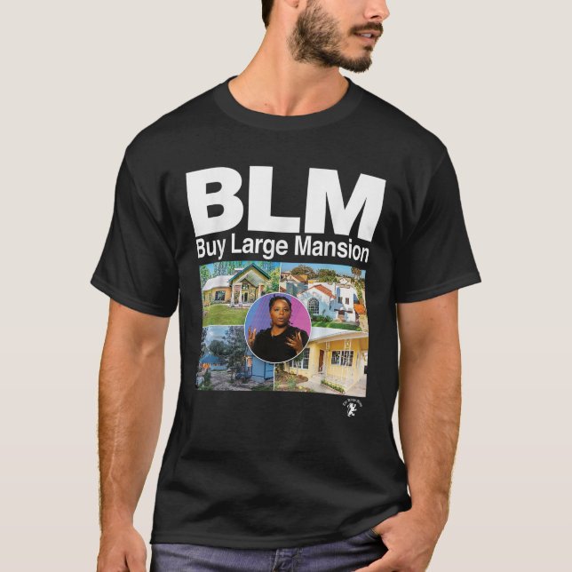 Köp stora Mansions BLM T Shirt T Shirt (Framsida)