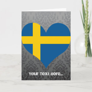 Köp Sverige Flagga Kort