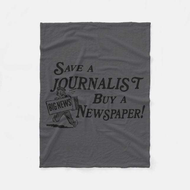 Köp tidning Spara journalist  Fleecefilt (Framsidan)