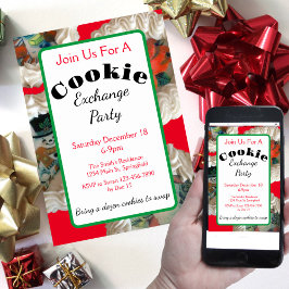 Köp till Cookie Exchange-julfest Inbjudningar