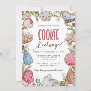 Köp till jul-cookie-Exchange Inbjudningar
