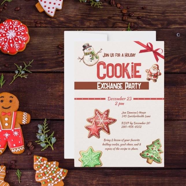 Köp till jul-cookie-Exchange Inbjudningar (Skapare uppladdad)