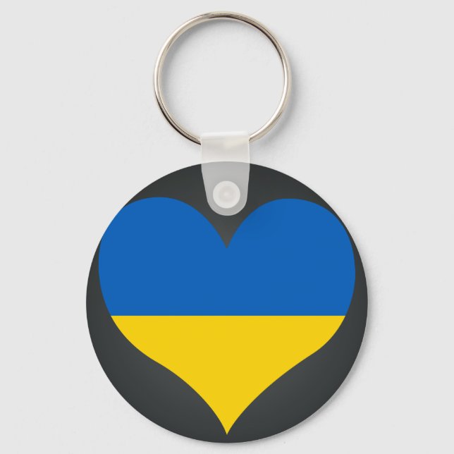 Köp Ukraina Flagga Nyckelring (Framsida)