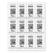 Köpa Bruden en Dryck Kort med QR-kod