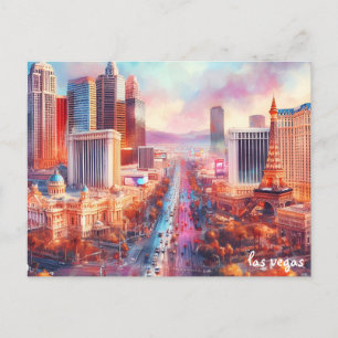 köpa färgglada resor vintage Las Vegas postkort Vykort