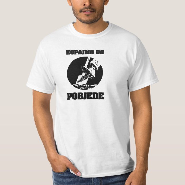 Kopajmo gör den Pobjede Sarajevo affischen T-shirt (Framsida)