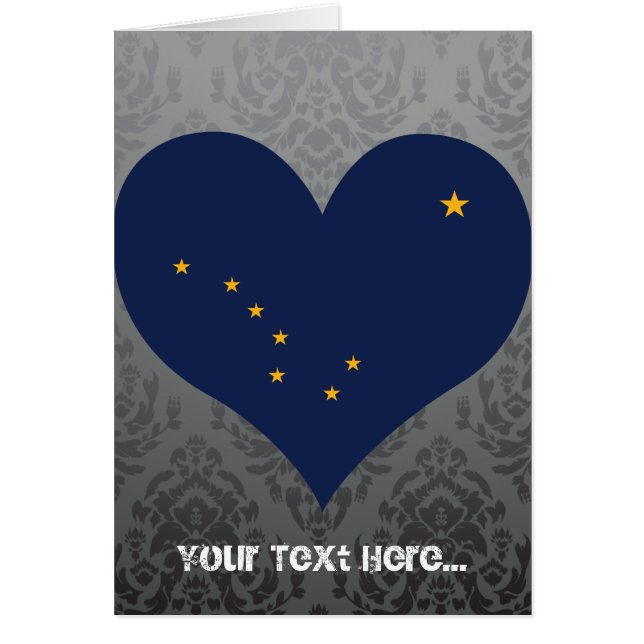 KöpAlaska flagga Hälsningskort (Framsidan)