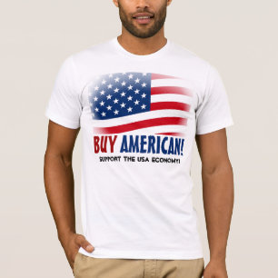 Köpamerikan! Gjort i USA ekonomiT-tröja Tee