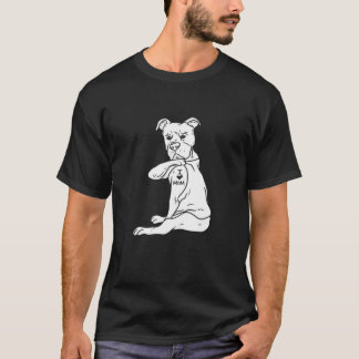 Köparen i Kärlek Mamma Pitbull Kärlek Pit Bull Dog T Shirt