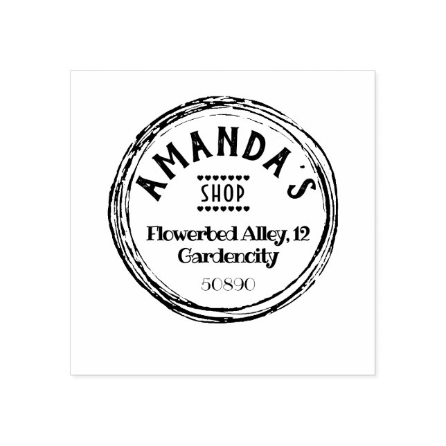 Köparen namn returadress stämpel (Tryck)