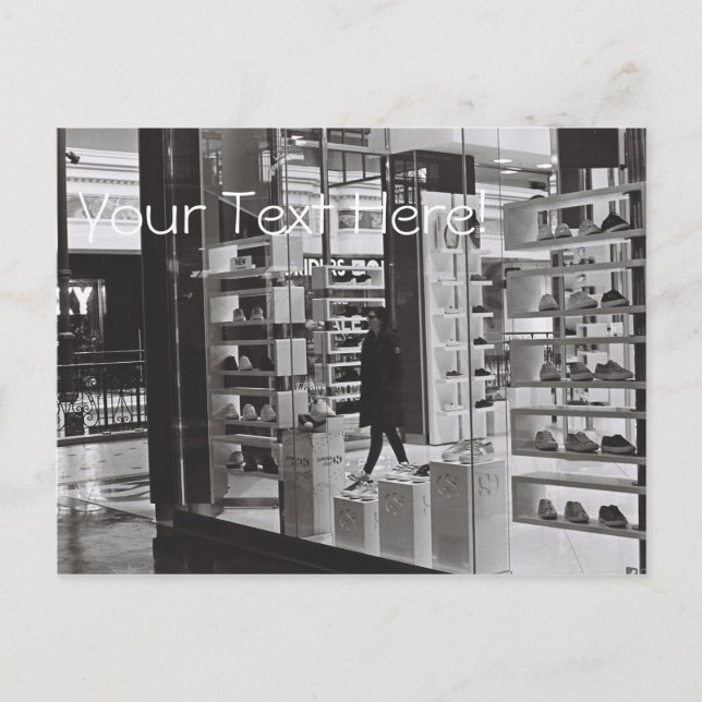 Köpcentrum Skor Butik Vykort (Framsida)