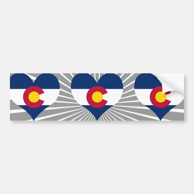 KöpColorado flagga Bildekal (Framsidan)