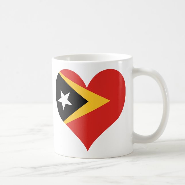 KöpEast Timor flagga Kaffemugg (Höger)