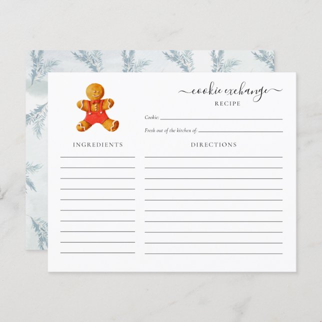 Köpekort för Helgdag av cookie-växling för budget (Fram/baksida)