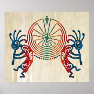 KOPELLI / MAN I MAZE + dina idéer Poster