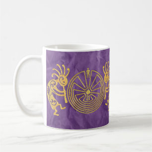 KOPELLI / MAN I MAZE guld + dina idéer Kaffemugg