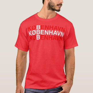 KÖPENHAGEN Dansk Flagga 2 T Shirt