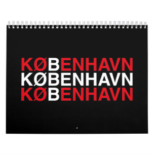 KÖPENHAGEN Dansk Flagga Kalender