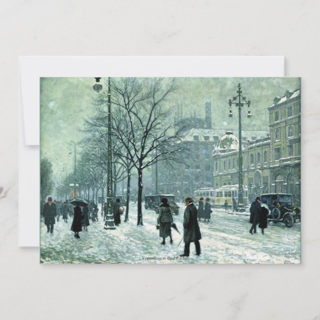 Köpenhamn av Paul Fischer Kort (Framsida)