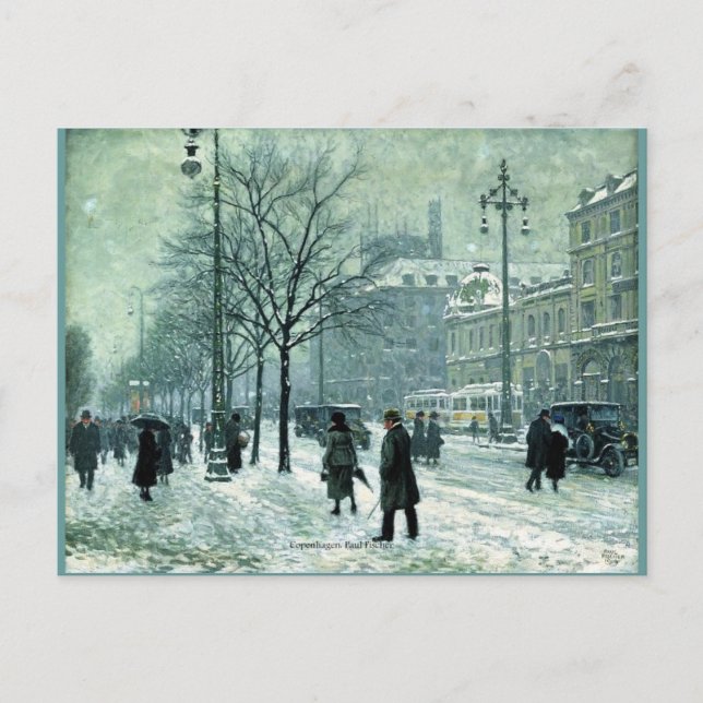 Köpenhamn av Paul Fischer Vykort (Framsida)