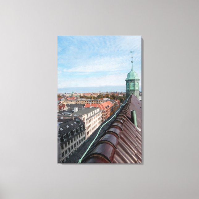Köpenhamn Cityscape Canvastryck (Framsida)