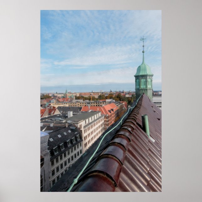 Köpenhamn Cityscape Poster (Framsidan)