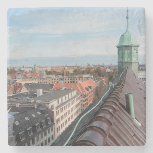 Köpenhamn Cityscape Stenunderlägg (Framsidan)