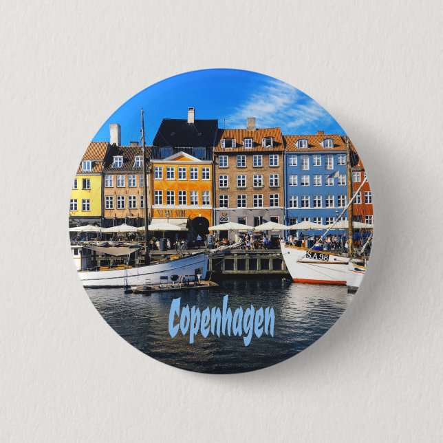 Köpenhamn Danmark Capital Canal Homes Nyhavn Knapp (Framsida)