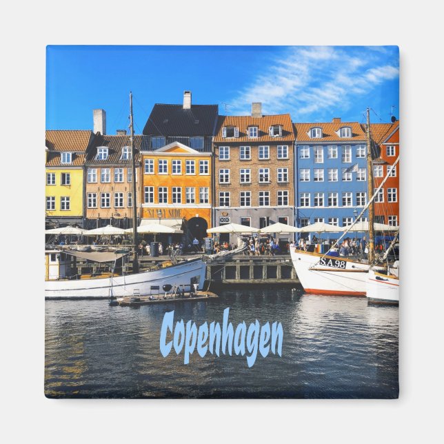 Köpenhamn Danmark Capital Canal Homes Nyhavn Magnet (Framsidan)