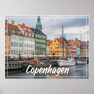 Köpenhamn, Danmark - Charming Scandinavian Poster