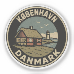 Köpenhamn, Danmark Danmark Klistermärken