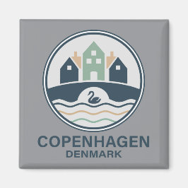 Köpenhamn Danmark Europa Magnet