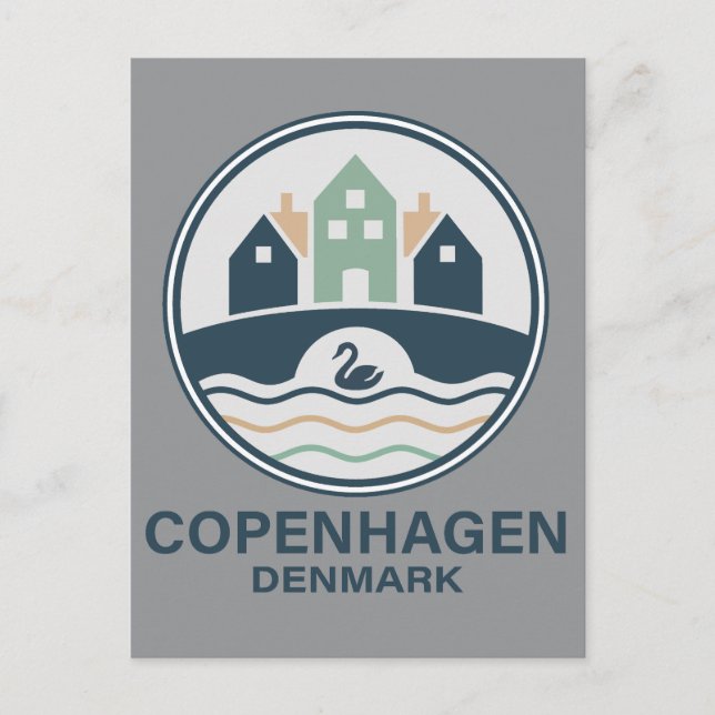 Köpenhamn Danmark Europa Vykort (Framsida)