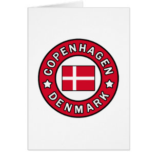Köpenhamn Danmark Hälsningskort