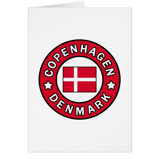 Köpenhamn Danmark Hälsningskort (Framsidan)