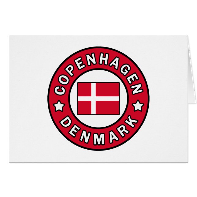 Köpenhamn Danmark Hälsningskort (Framsidan Horizontal)