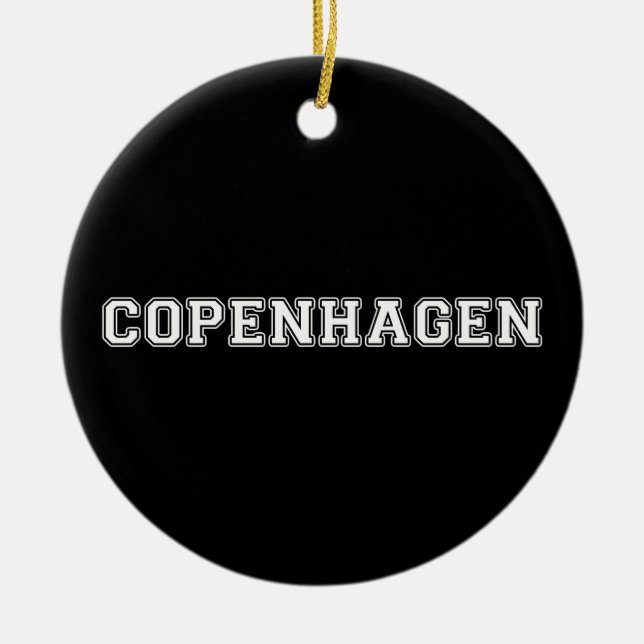 Köpenhamn Danmark Julgransprydnad Keramik (Framsidan)