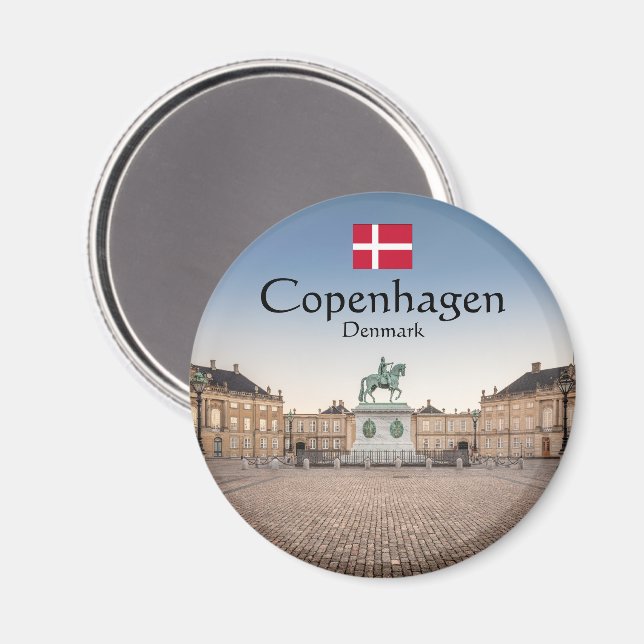 Köpenhamn Danmark Magnet (Front/Back)