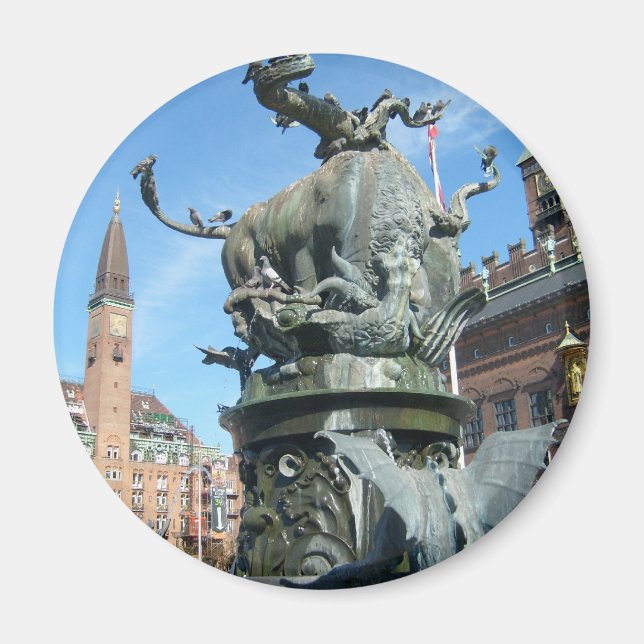 Köpenhamn, Danmark Magnet (Framsidan)