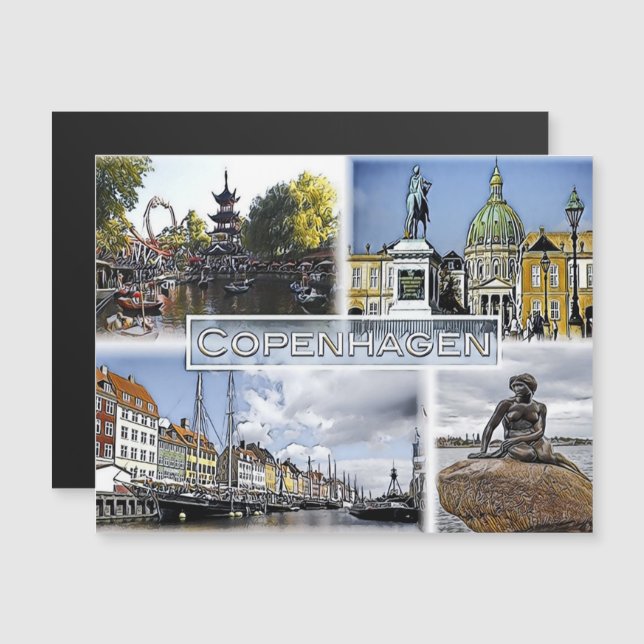 Köpenhamn - Danmark - Mosaic - (Fram/baksida)