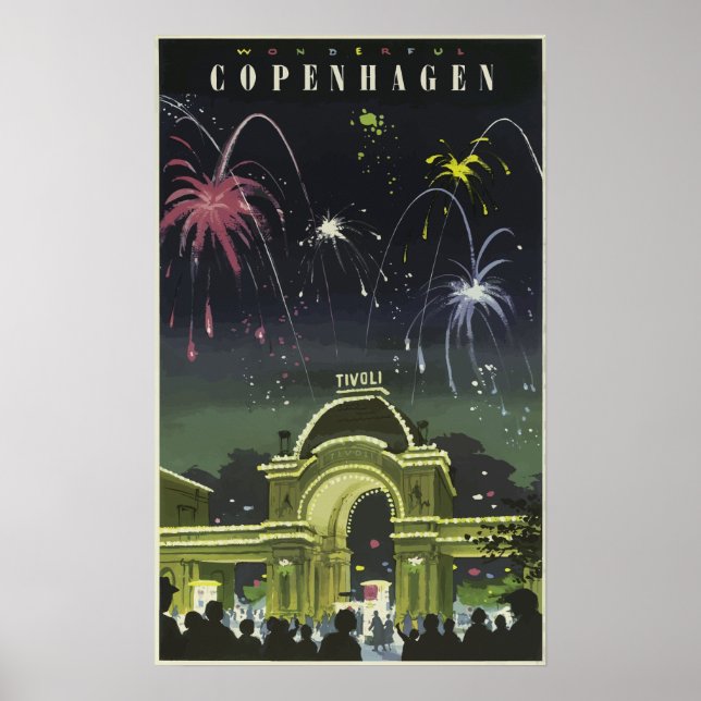Köpenhamn - Danmark Poster (Framsidan)